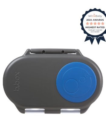 Boîte à goûter Bbox - gris ardoise bleue - blue blaze