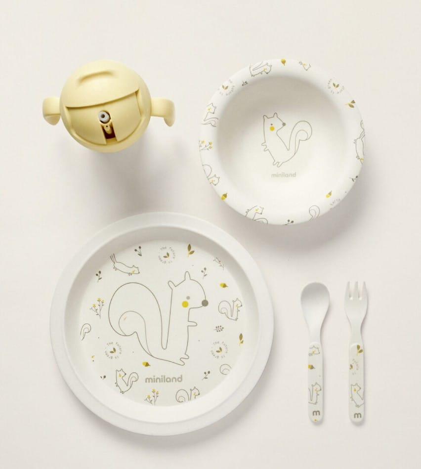 Coffret Repas Ensemble Repas pour Enfant avec Assiette,Gobelet et bol